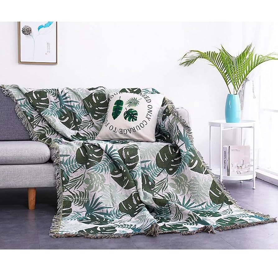 ソファーカバー ハワイアン モンステラ柄 ベッドカバー タオル160*300cm Amazon｜ソファーカバー ハワイアン モンステラ柄 マルチカバー